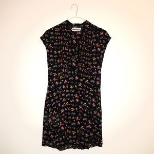 Urban outfitters flowered button down mini dress